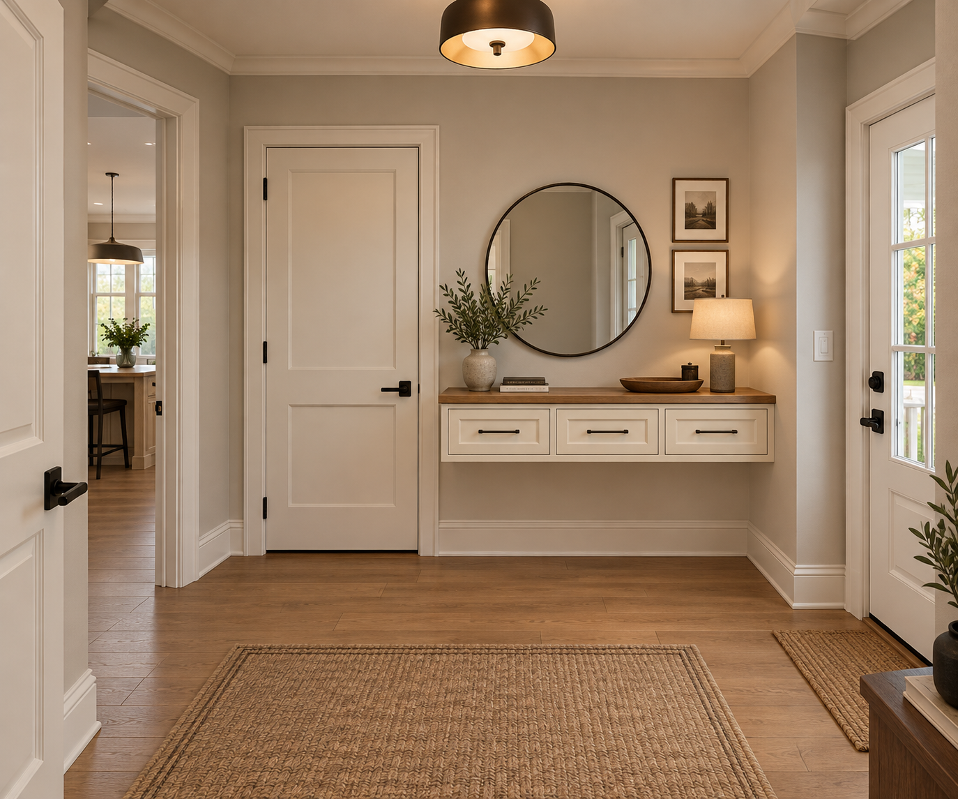 Finished home entryway